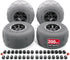 PYY Beach Wheels Sand Tires 13", Flat-Free Solid Big Wheels Replacement for Rolling Beach Cart Wagon Trolley Buggy Dolly, 176LBS Loading Capacity, 0.87" Axle, 4 Size Axle Adapters 4 Pack