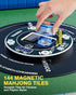 PYY Automatic Mahjong Table - Portable Electric Mahjong Table w/ 144 Magnetic Tiles, Suitable for Filipino & Chinese Style, Auto Shuffling Mah Jong Table for Outdoor and Indoor