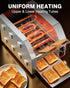 PYY Commercial Conveyor Toaster - 400 Slices/Hour 1800W Electric Industrial Belt Toasters Oven Heavy Duty, Stainless Steel Toaster for Bun Bagel Bread Waffle Restaurant Catering