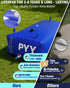 PYY Portable Water Bladder 264 Gallon for Truck Bed,Carrier Cart, Large Water Bob Bathtub Emergency Water Bladder for Outdoor RV Car Camping,Water Storage Bladder with Spigot,Overflow Kit-Black 1000L