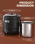 PYY Commercial Soup Kettle - Soup Warmers with Lid, Countertop Electric Soup Pot,Detachable Stainless Steel Insert Pot for Parties Restaurant Buffet Big Family, Black