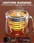 PYY Commercial Soup Kettle - Soup Warmers with Lid, Countertop Electric Soup Pot,Detachable Stainless Steel Insert Pot for Parties Restaurant Buffet Big Family, Black
