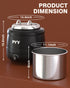 PYY Commercial Soup Kettle - Soup Warmers with Lid, Countertop Electric Soup Pot,Detachable Stainless Steel Insert Pot for Parties Restaurant Buffet Big Family, Black