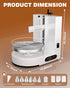 PYY Cake Decorating Machine - Automatic Cake Cream Spreading Machine for 4-12 Inch Cake Icing Machine 60-320 RPM with Graduated Scrapers Electric Cake Turntable for Decorating Cake Frosting Machine