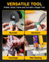 Lapidary Saw - Jewelry Rock Saw w/Upgraded Diamond Blades & Woodworking Blade, 0-10000 RPM 350W for Cutting Rocks & Polishing, DIY Art Project Lapidary Equipment, 10 * 8 inch