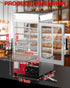 PYY Bun Steamer Electric Food Display - 5 Layers Display Stainless Steel Commercial Bun Steamer Automatic Temperature Control, Restaurant, Kiosk 1200W/110V