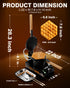 PYY Bubble Waffle Maker – 1500W Commercial Egg Puff Waffle Iron with a non-stick coating, 180° rotating design, a wooden handle, and a crumb tray, ideal for making Hong Kong round cones