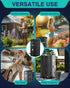 PYY Rain Water Collection Barrel - 53 Gallon Black Water Storage Tank with Spigot, Hose and Portable Bucket, Large Plastic Collapsible Rain Catcher Catchment System to Collect Rainwater from Gutter
