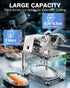 PYY Snow Cone Machine - Commercial Ice Crusher Shaver, Electric Crushed Shaved Snowcone Maker, 440LBS/H 1400RPM All-Copper Motor, Stainless Steel Full Body, Dual Blades, Acrylic Box and Drain Pipe