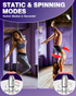 PYY Dance Pole for Home - Adjustable & Portable Dancing Pole for Gym Studio Pub, 45mm Chrome Finish, Spinning & Static Modes, No Drilling Required, Remote LED Lights, Fits 88"-108" Ceilings