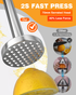 PYY Lemon Smasher - 2s Fast Press Lemon Squeezer, Heavy Duty Stainless Steel Lemon Muddler with Anti-Slip Silicone Handle for Citrus Orange Lime Nuts