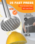 PYY Lemon Smasher - 2s Fast Press Lemon Squeezer, Heavy Duty Stainless Steel Lemon Muddler with Anti-Slip Silicone Handle for Citrus Orange Lime Nuts